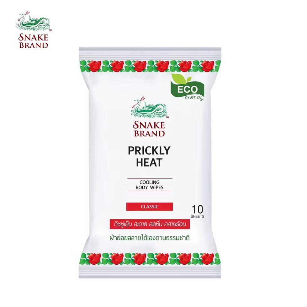 ทิชชู่เย็น ตรางู (Snake Brand Cooling Wipes)